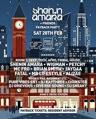 Shenin Amara + Friends (Room 2 RnB / Bashment / Afrobeats)