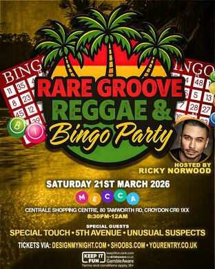 Rare Groove, Reggae & Bingo Party