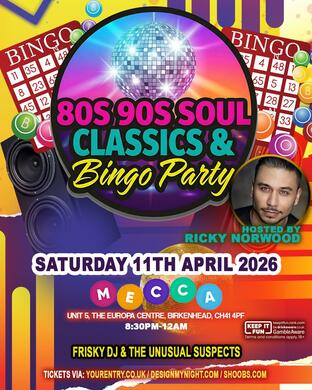 80s & 90s Soul Classics & Bingo Party