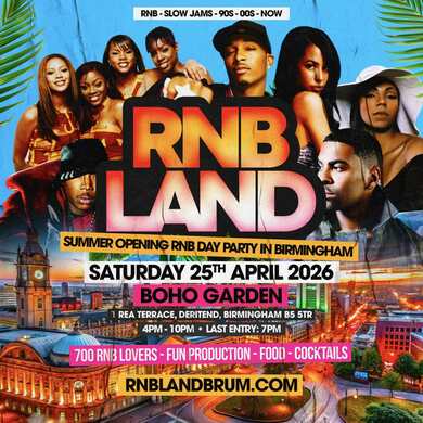 RNBLAND - Birmingham's Biggest RnB Day Party