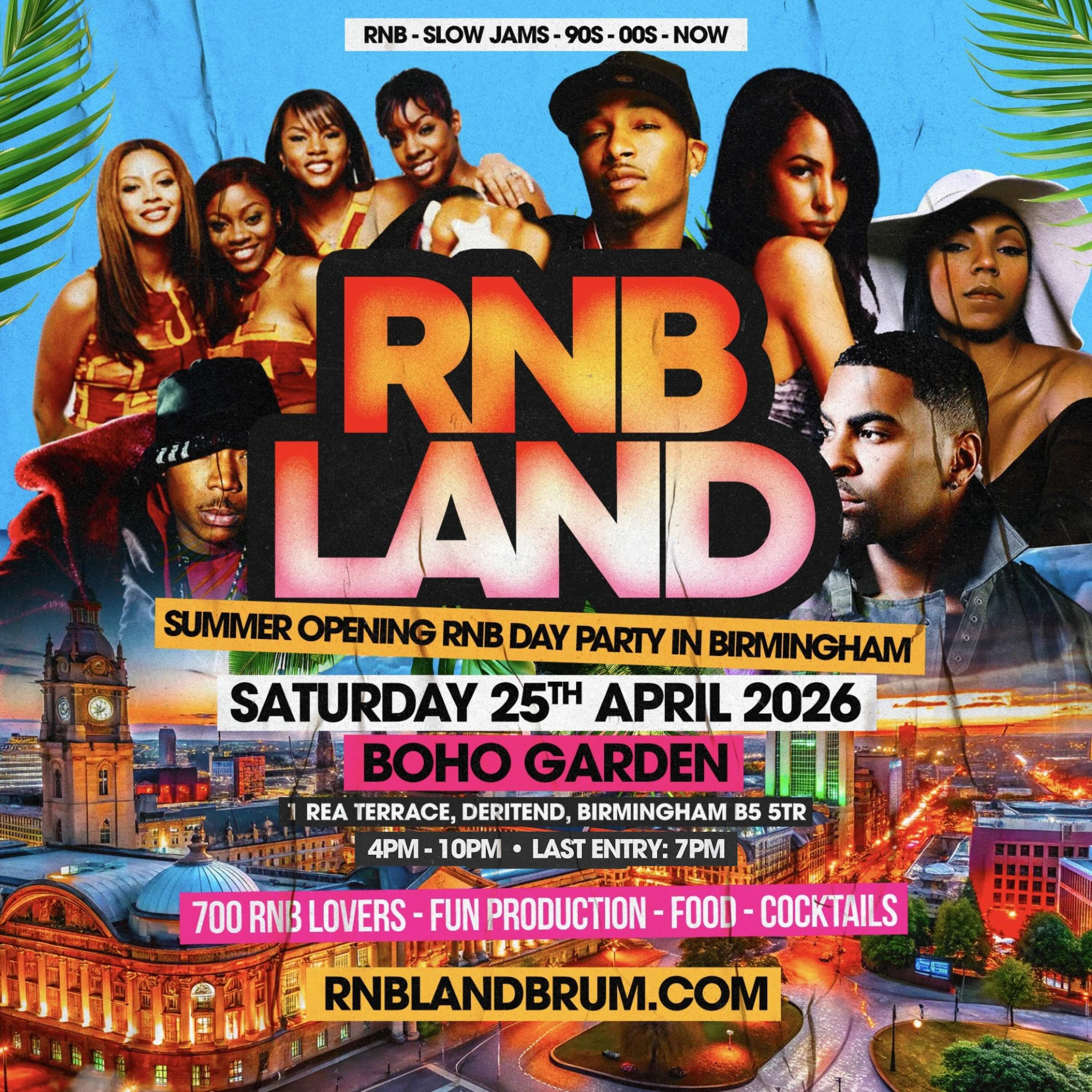 RNBLAND - Birmingham's Biggest RnB Day Party