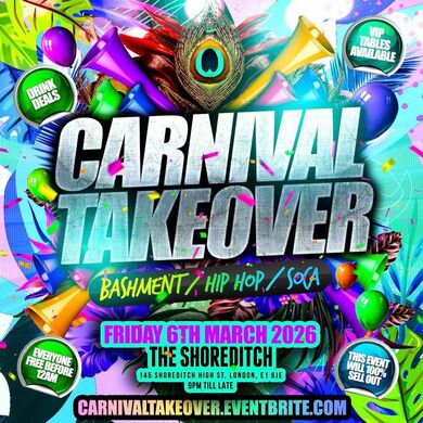 Carnival Takeover - Everyone Free Before 12AM