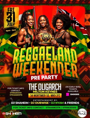 Reggaeland weekender pre-party