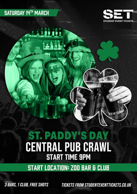 St Paddy's Central London Pub Crawl Saturday 14th March