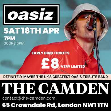 OASIZ – The UK’s Greatest Oasis Tribute Live at The Camden