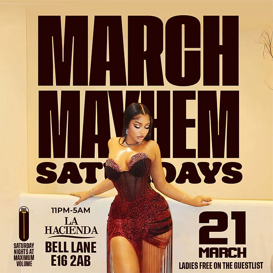 MARCH MAYHEM SATURDAY @ LA HACIENDA 