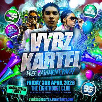 Vybz Kartel - Free Bashment Party - Everyone Free Before 12AM