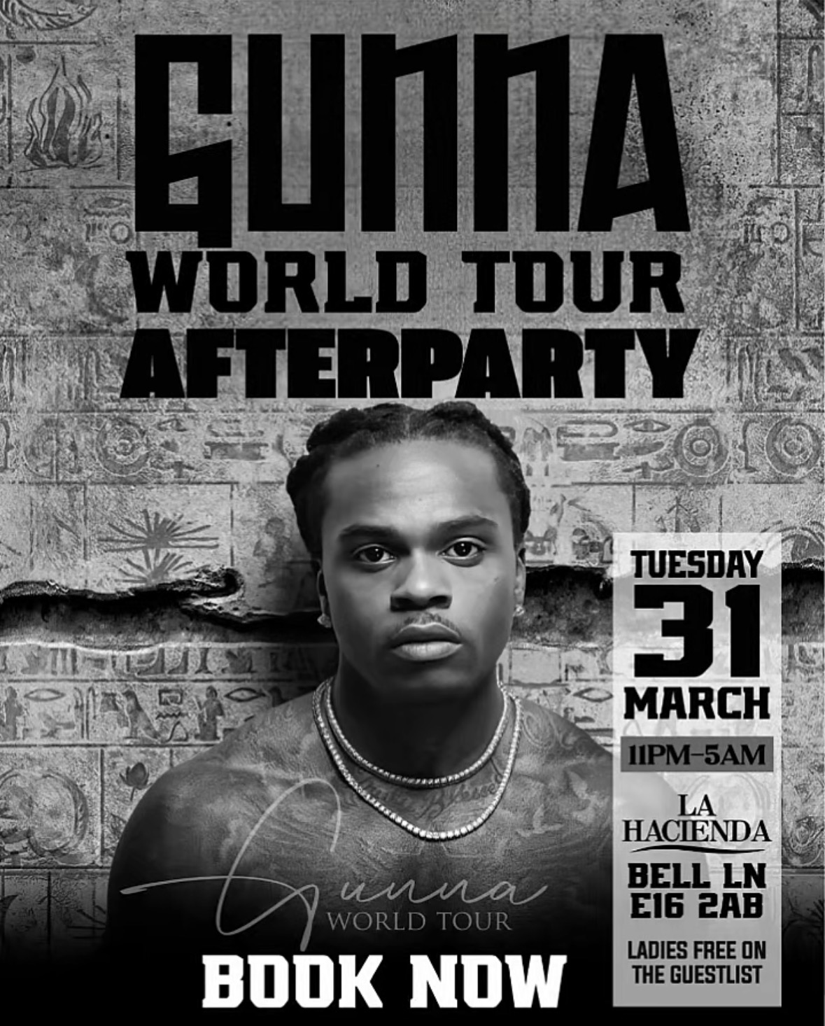 GUNNA CONCERT AFTERPARTY (TUESDAY 31st MARCH) @ LA LOUNGE (Hacienda)