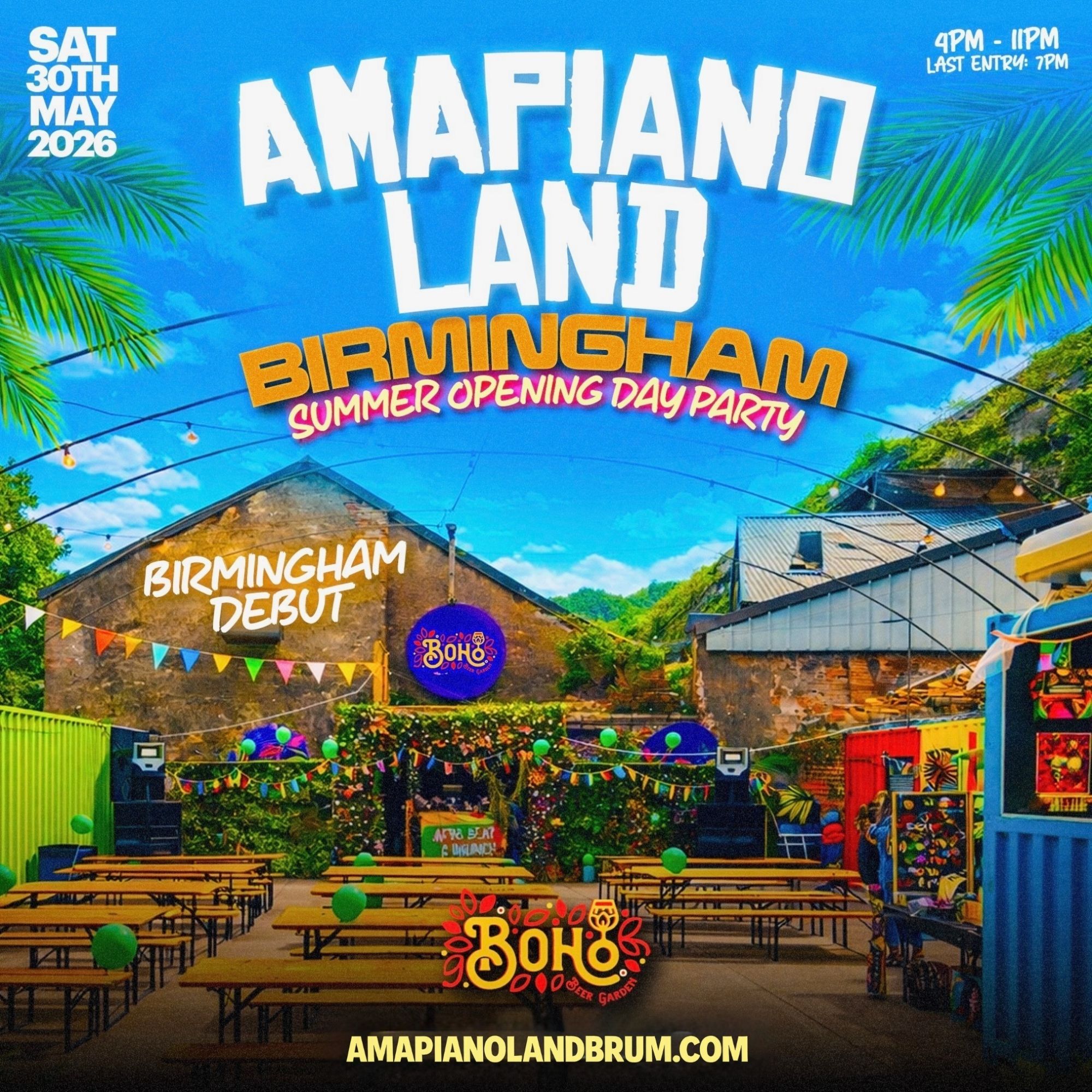 AMAPIANOLAND - Birmingham's Biggest Afrobeats & Amapiano Day Party
