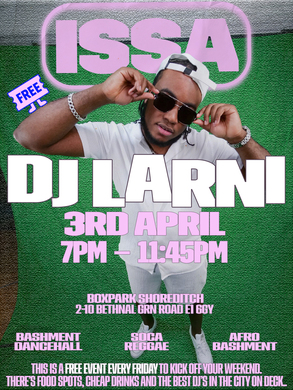 ISSA: FRIDAY AFTERWORK - APRIL BANK HOLIDAY