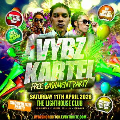 Vybz Kartel - Free Bashment Party - Everyone Free Before 12AM