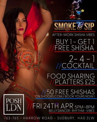 SMOKE & SIP — AFTER‑WORK SHISHA VIBES 