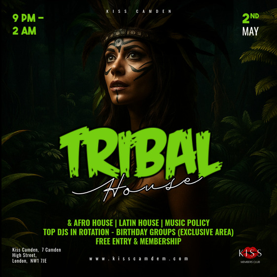 Tribal House Saturdays | Afro House, Latin House & Music Policy