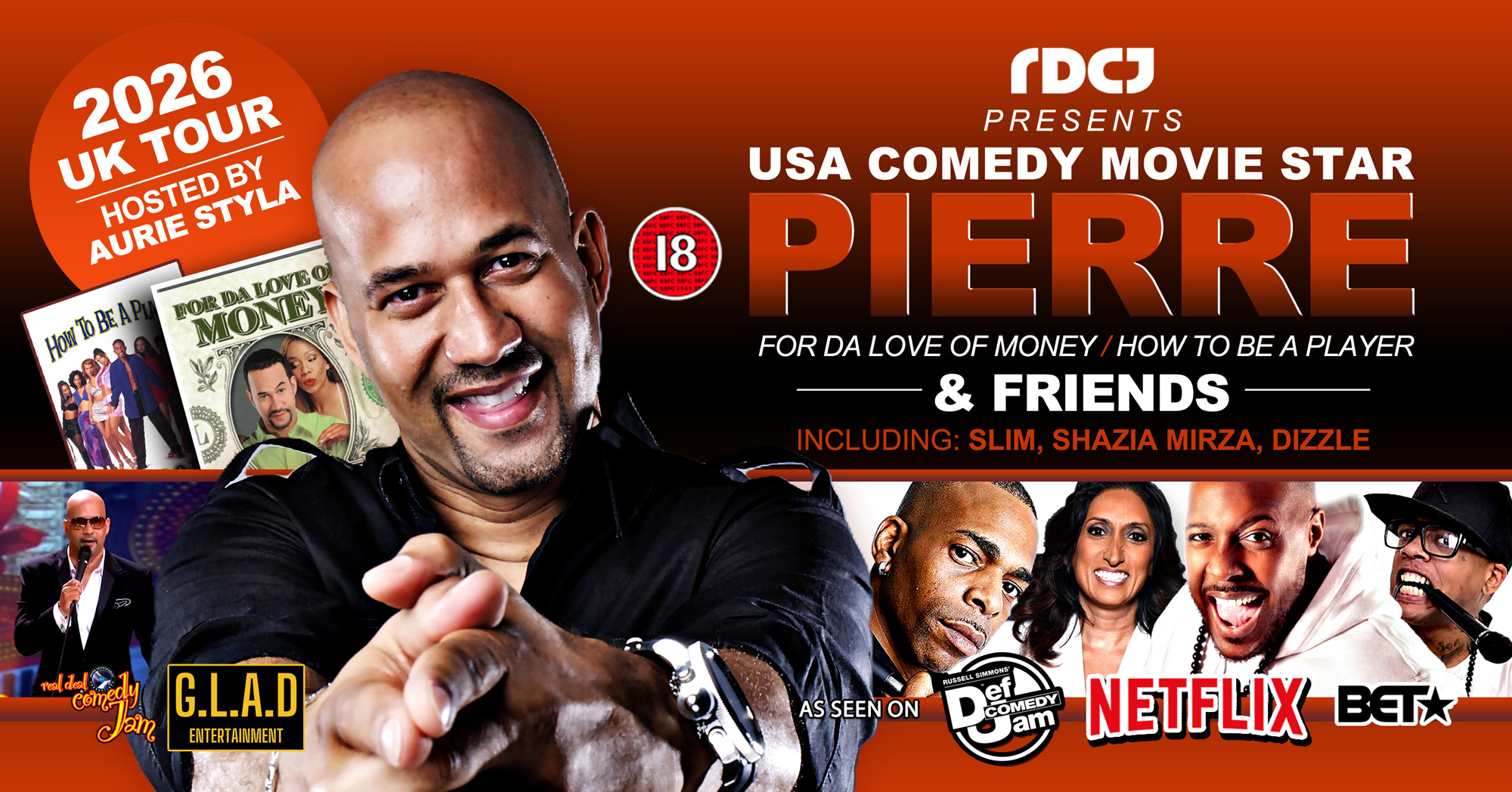RDCJ PRESENTS USA COMEDY MOVIE STAR PIERRE & FRIENDS - Birmingham