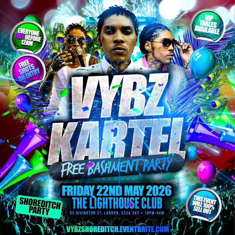 Vybz Kartel - Free Bashment Party - Everyone Free Before 12AM