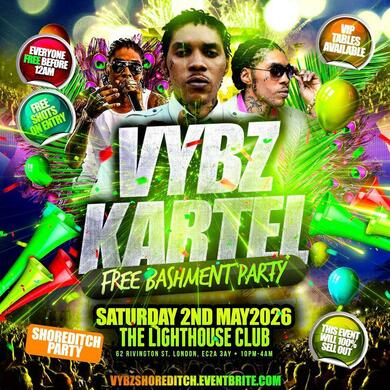 Vybz Kartel - Free Bashment Party - Everyone Free Before 12AM