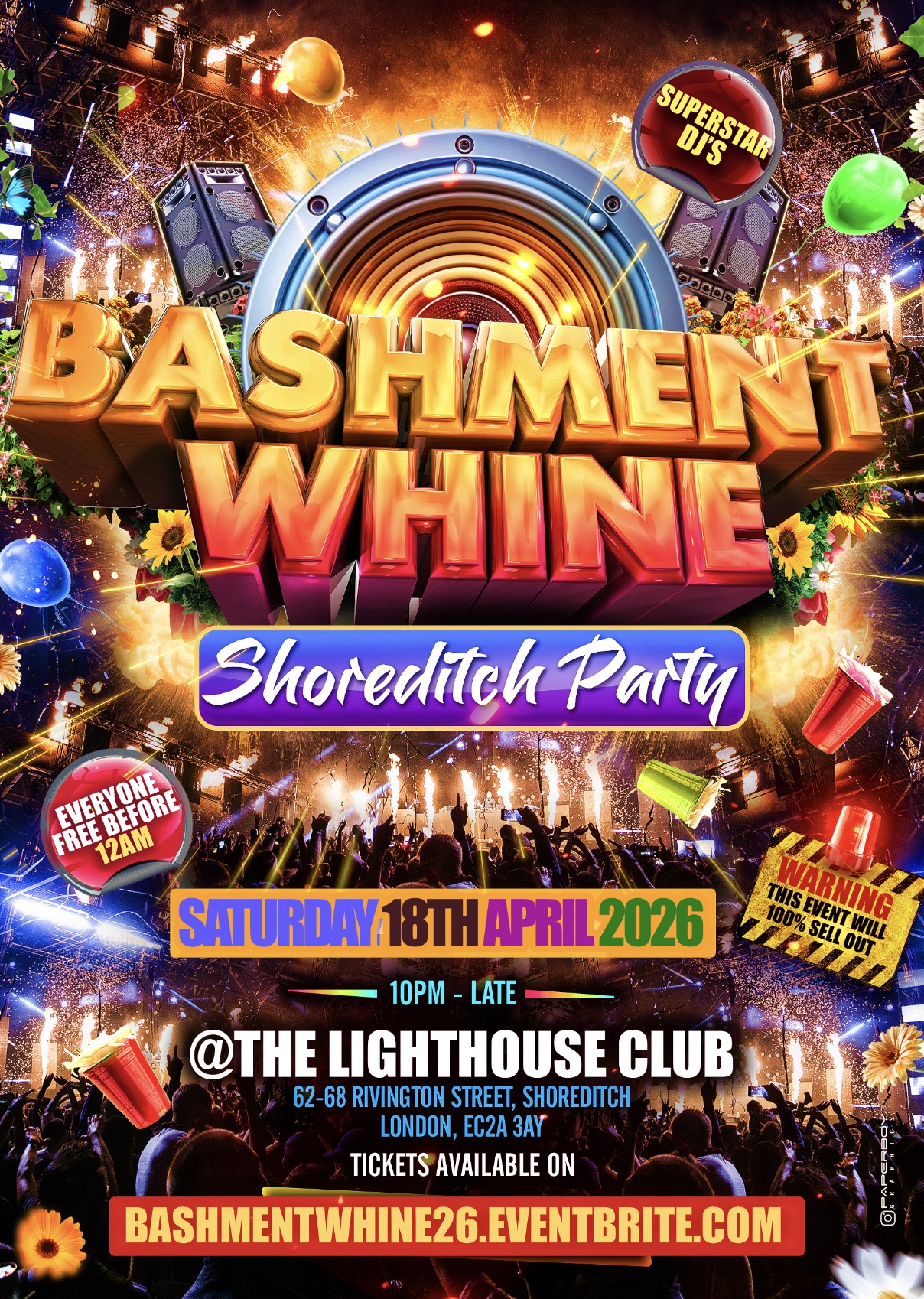 Bashment Whine Shoreditch Party - Everyone Free Before 12AM
