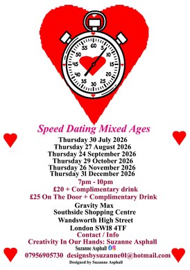 Speed dating Thursdays. Mixed ages  
