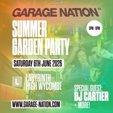 GARAGE NATION SUMMER GARDEN PARTY