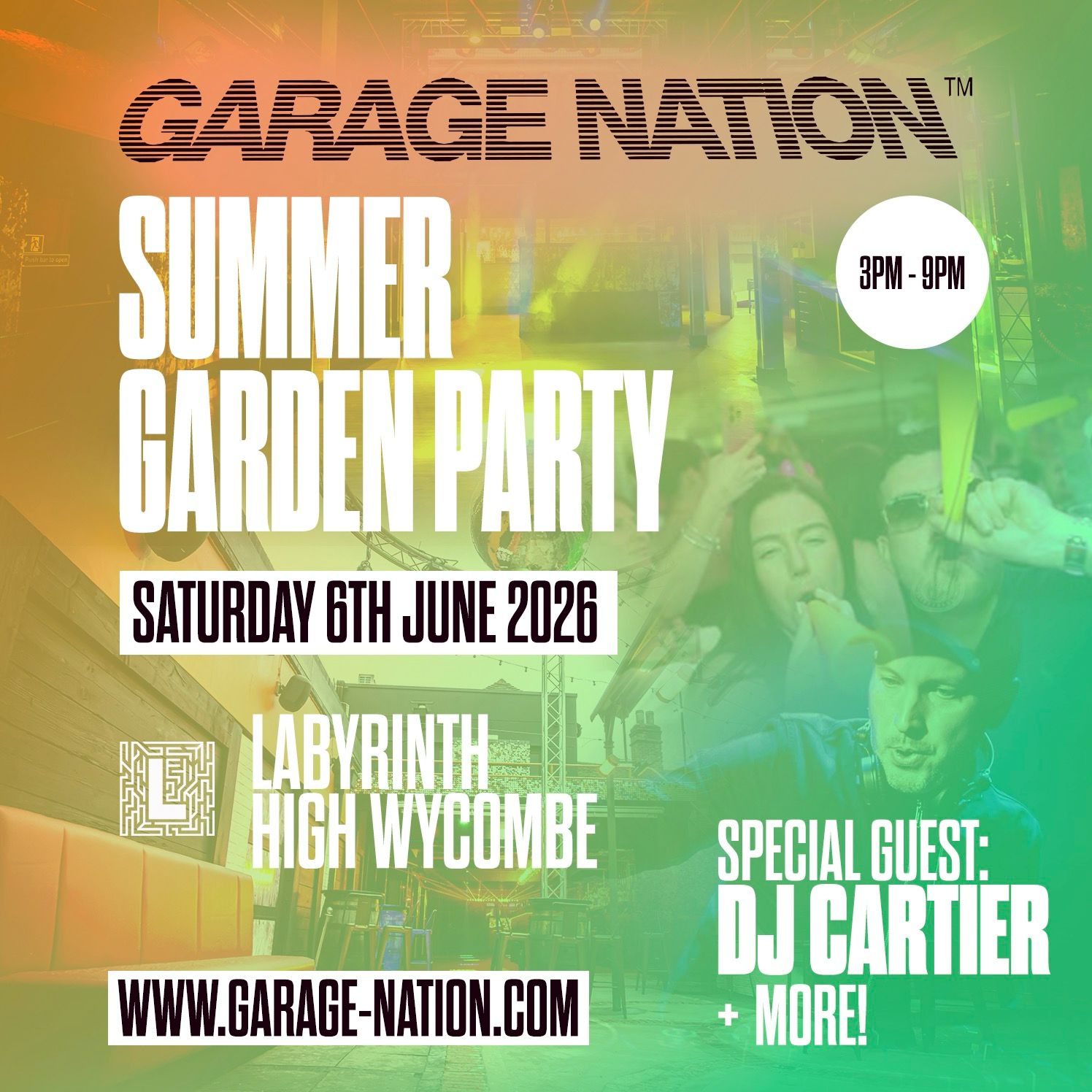 GARAGE NATION SUMMER GARDEN PARTY
