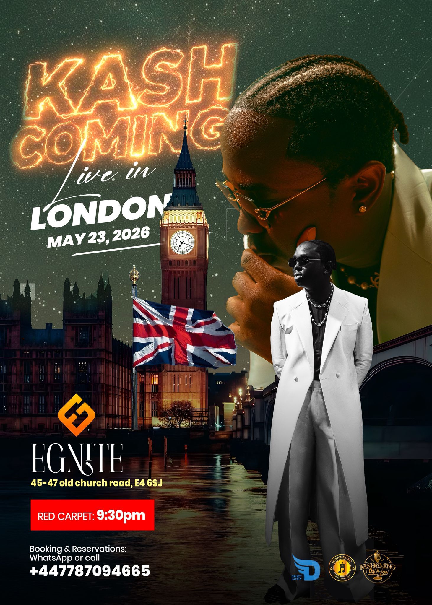 KASHCOMING LIVE IN LONDON 