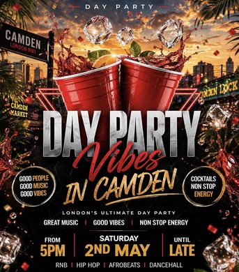 DAY PARTY VIBES (£5 B4 7PM WITH A TICKET)