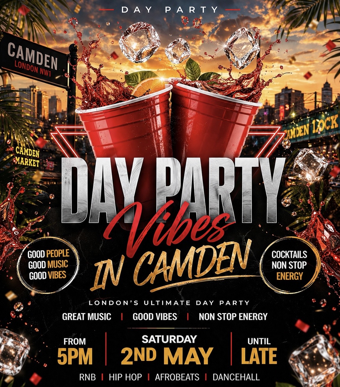 DAY PARTY VIBES (£5 B4 7PM WITH A TICKET)