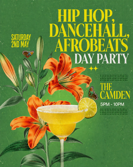 HIP HOP, DANCEHALL, AFROBEATS DAY PARTY (£5 B4 7PM WITH A TICKET)