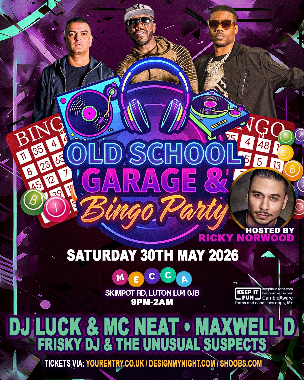 OLD SCHOOL GARAGE & BINGO PARTY – LUTON