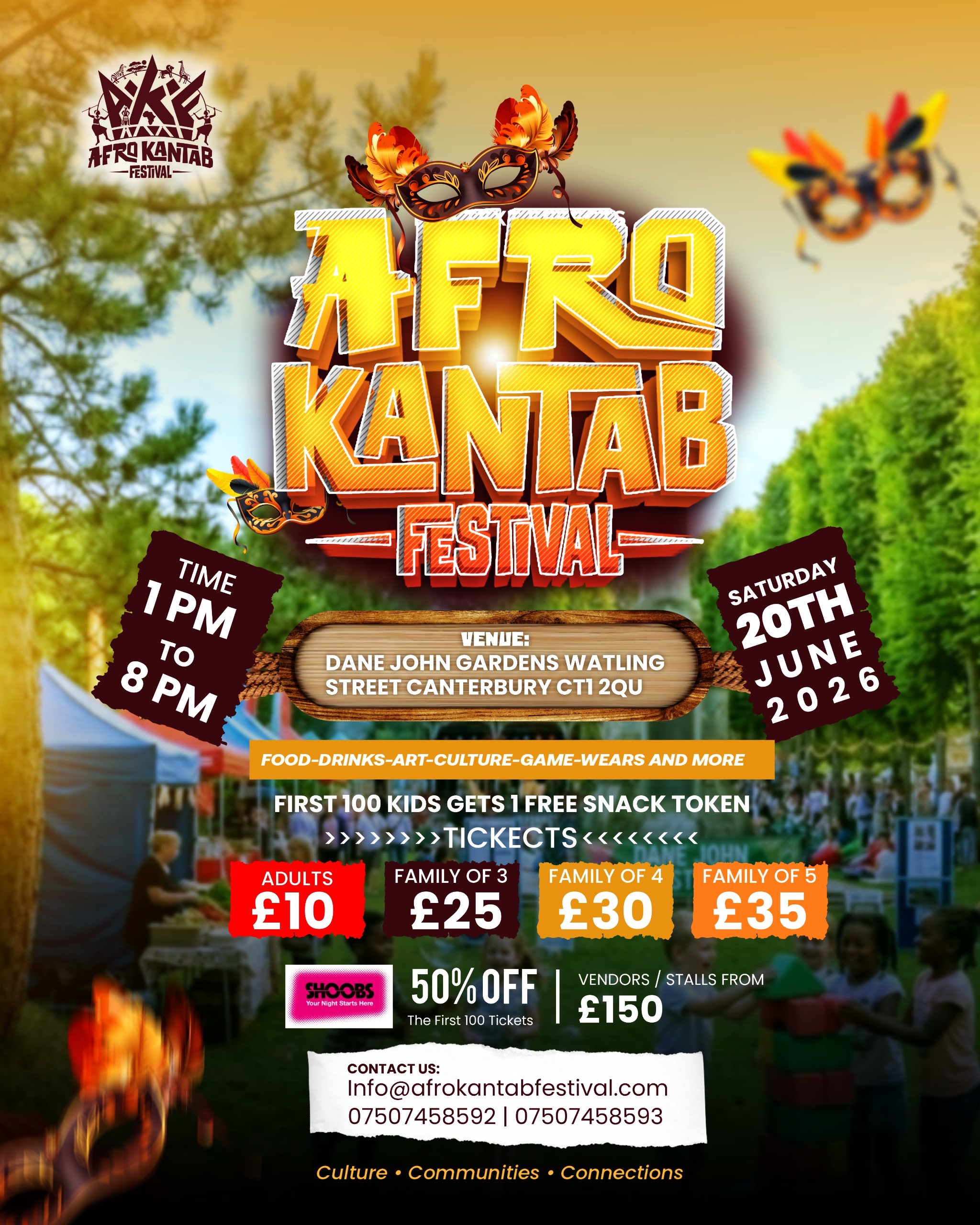AFRO KANTAB FESTIVAL | Saturday JUNE 20TH