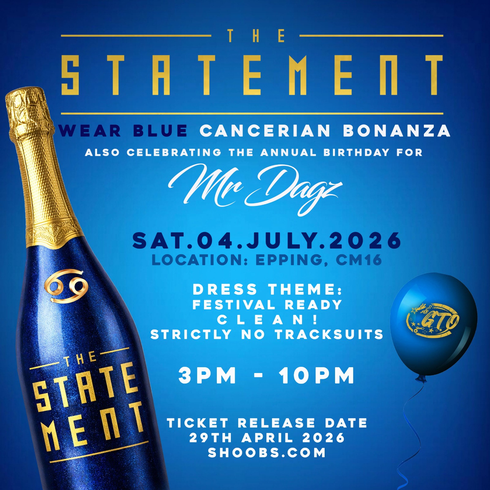 The Statement - Wear Blue Cancerian Bonanza