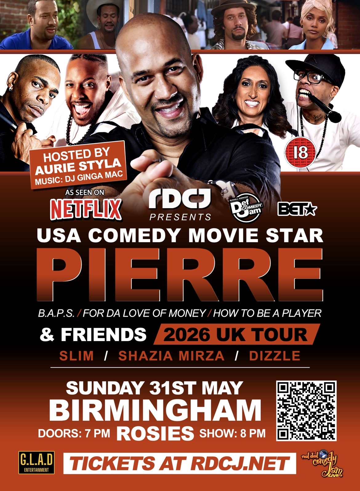 RDCJ PRESENTS USA COMEDY MOVIE STAR PIERRE & FRIENDS - Birmingham