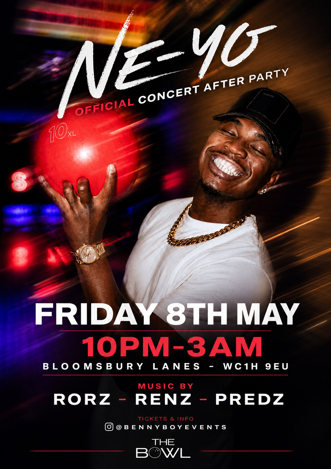 Ne-Yo Official Concert After Party - Late Night Bowling & Party