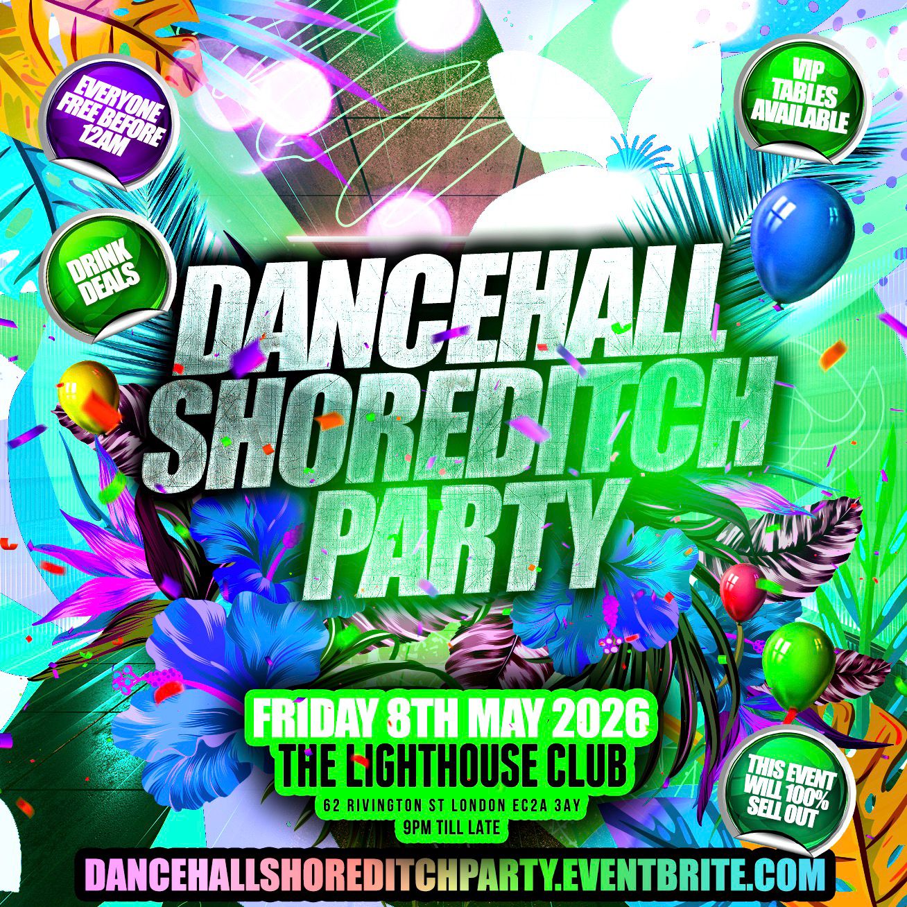 Dancehall Shoreditch Party - Everyone Free Before 12AM