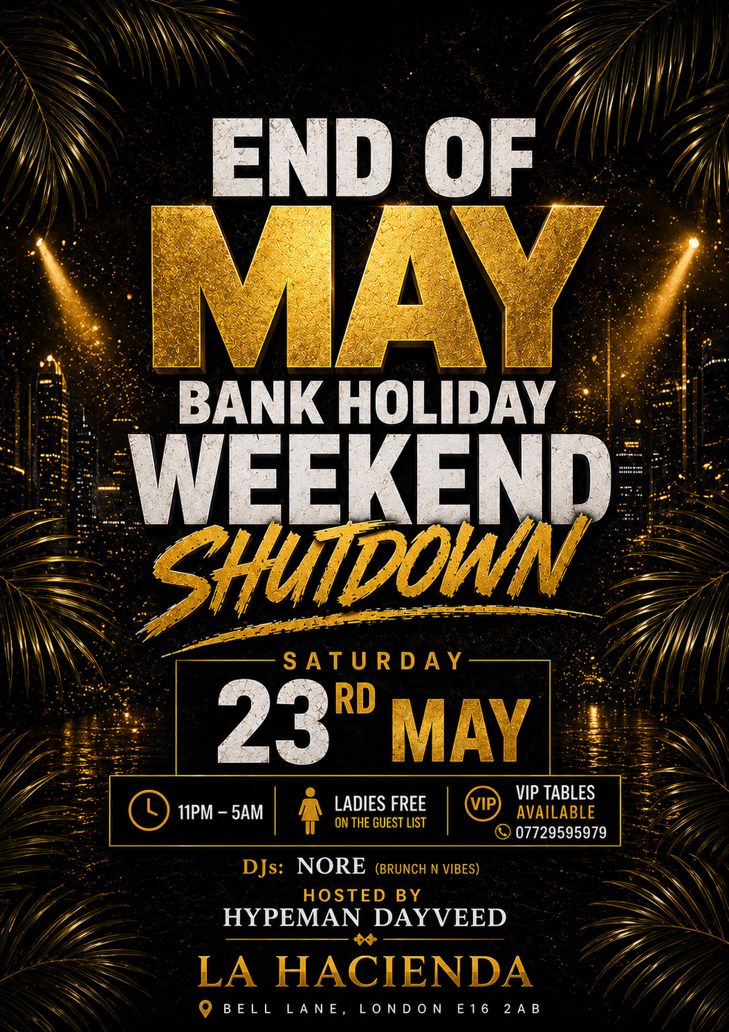 MAY MADNESS SATURDAY (BANK HOLIDAY LITUATION) @ LA LOUNGE (HACIENDA)    