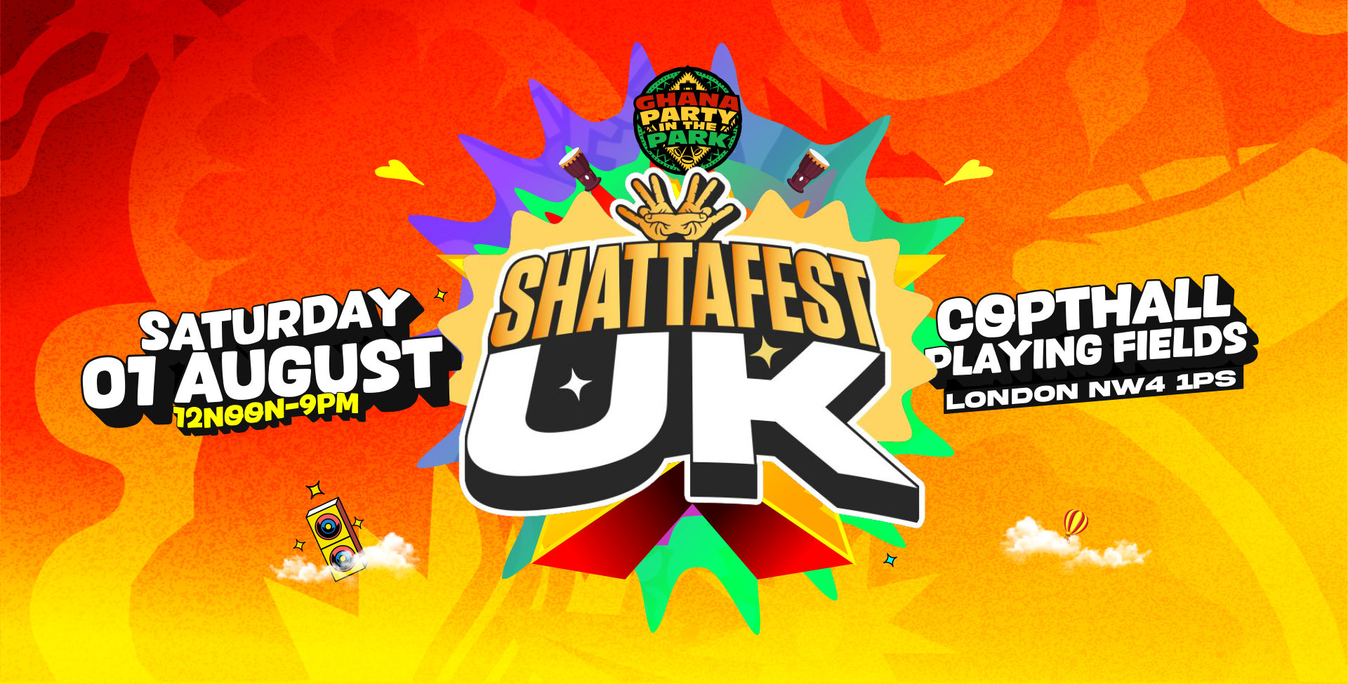 Ghana Party in the Park 2026 Presents ShattaFest UK