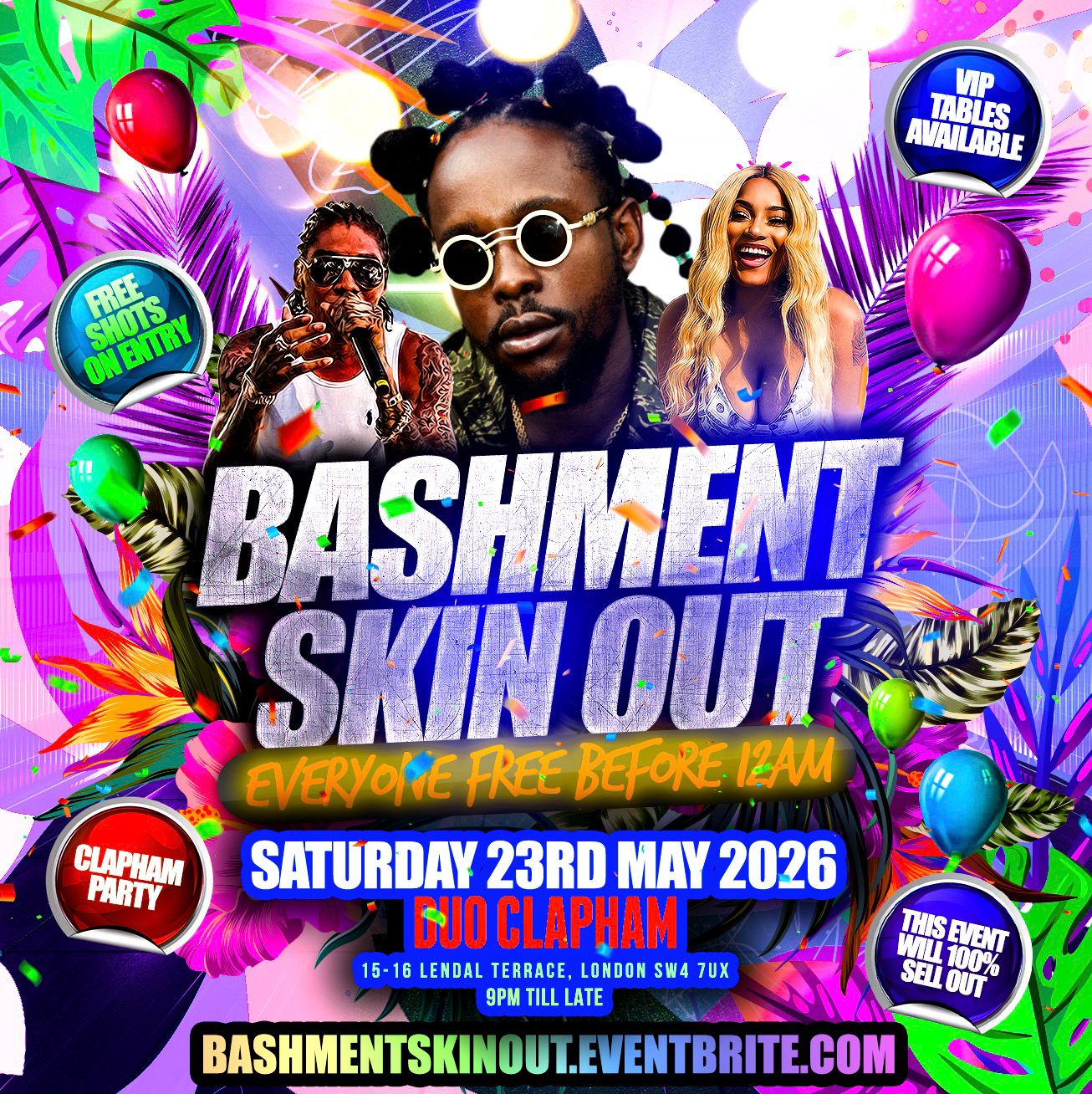 Bashment Skin Out Party - Everyone Free Before 12AM
