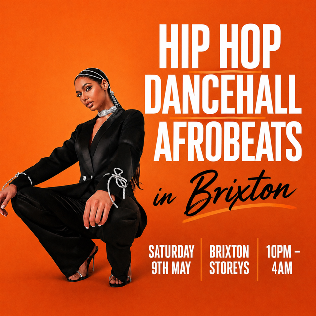 HIP HOP, DANCEHALL, AFROBEATS IN BRIXTON (£5 B4 MIDNIGHT WITH A TICKET)