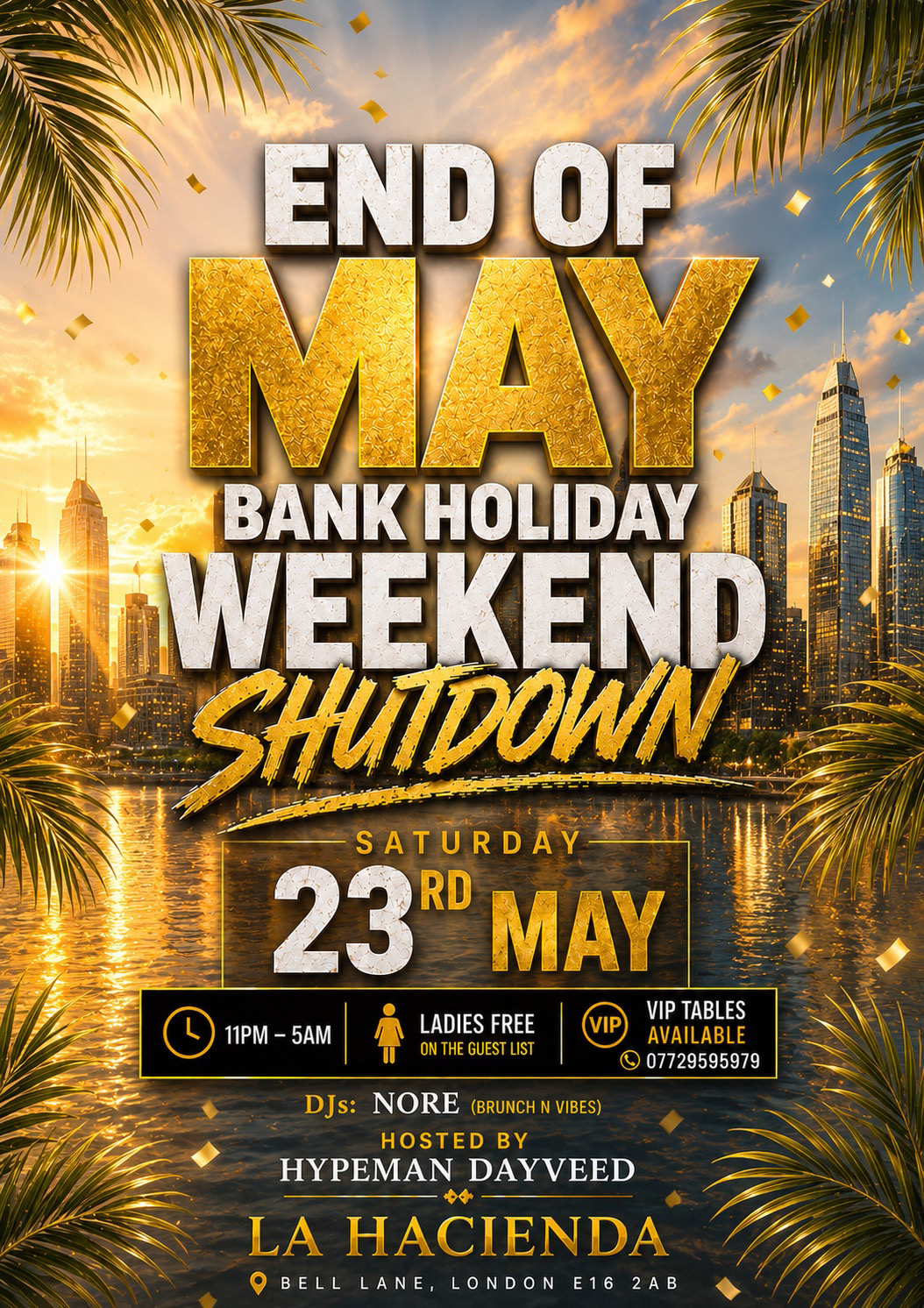 MAY MADNESS SATURDAY (BANK HOLIDAY LITUATION) @ LA LOUNGE (HACIENDA)    