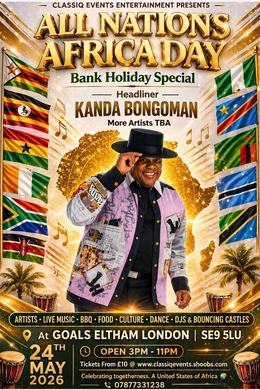 KANDA BONGO MAN LIVE @  GOALS ELTHAM