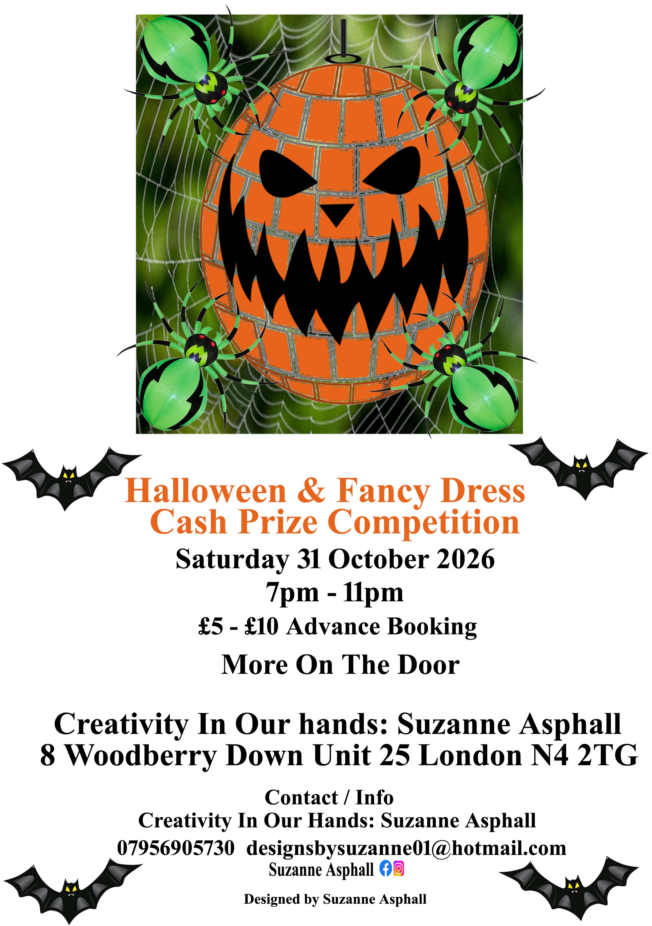 Halloween & Fancy Dress Competition. Cash Prize £50.