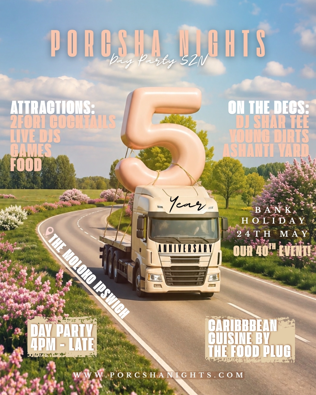 Porcsha Nights 5 YEAR ANNIVERSARY