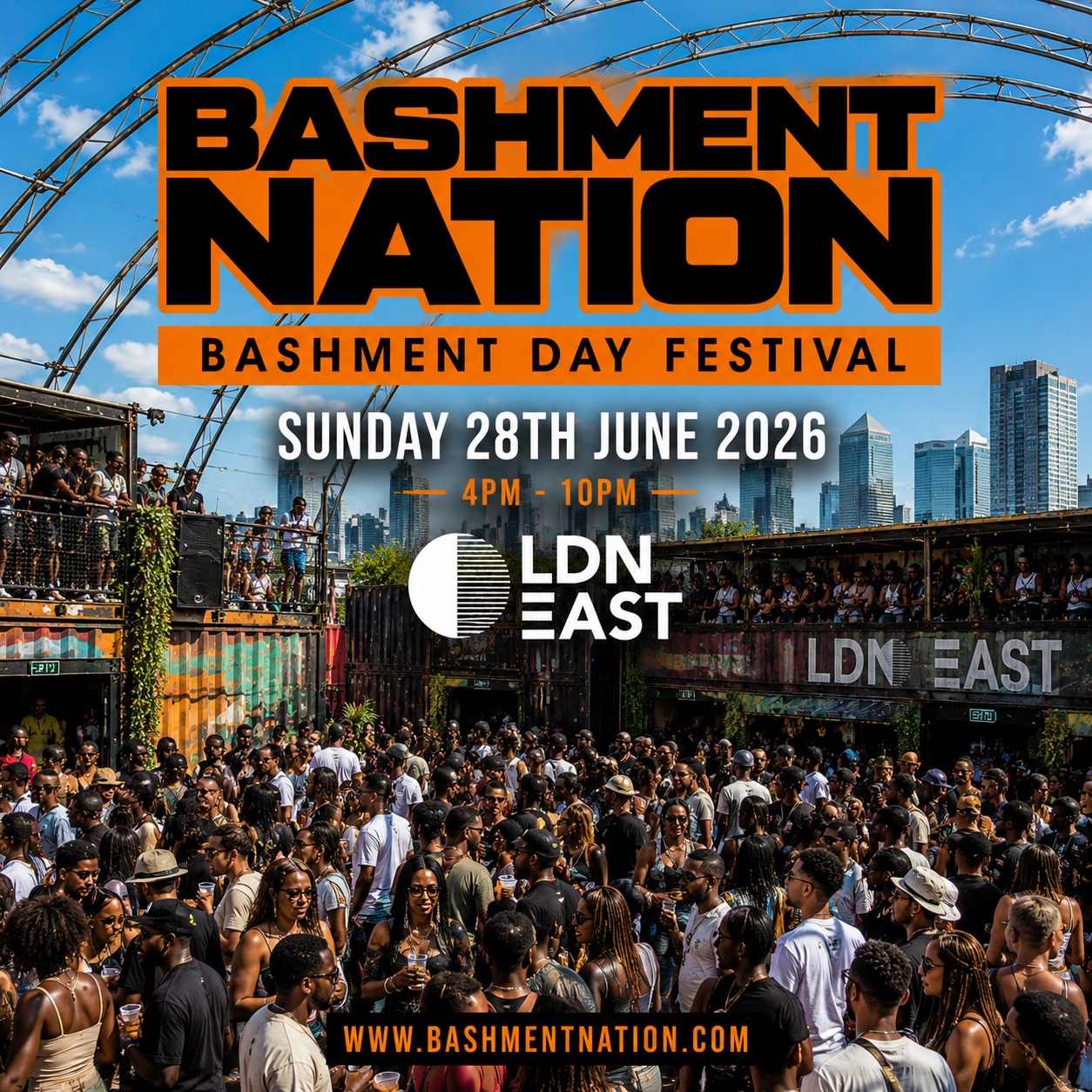 BASHMENT NATION - London’s Biggest Bashment Day Party - 1000 Ravers