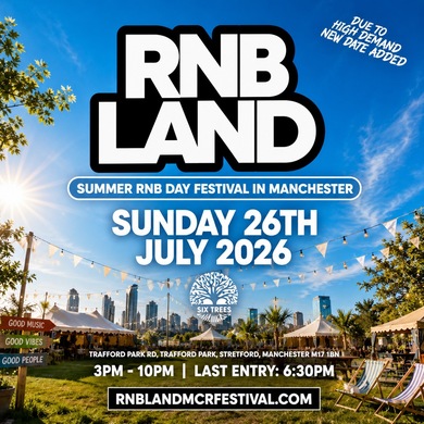 RNBLAND - Manchester's Biggest RnB Summer Day Festival (1000 RNB LOVERS)