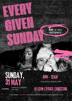 EVERY GIVEN SUNDAY "Champagne Weather"