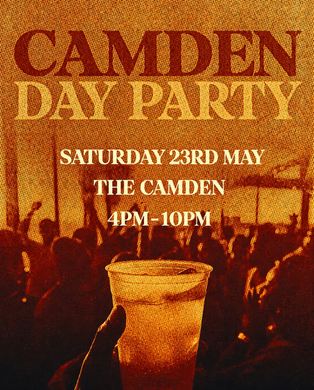 CAMDEN DAY PARTY (£5 B4 6PM WITH A TICKET)