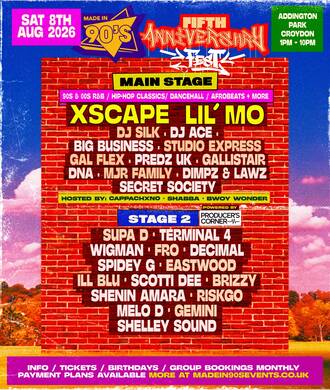 Made In 90s 5th Anniversary Feat R&B Icons Xscape & Lil’ Mo