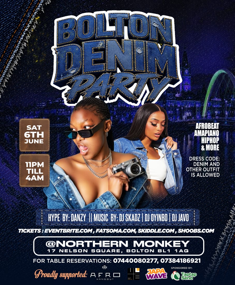 Bolton Denim Party - Sat 6th  June 2026.