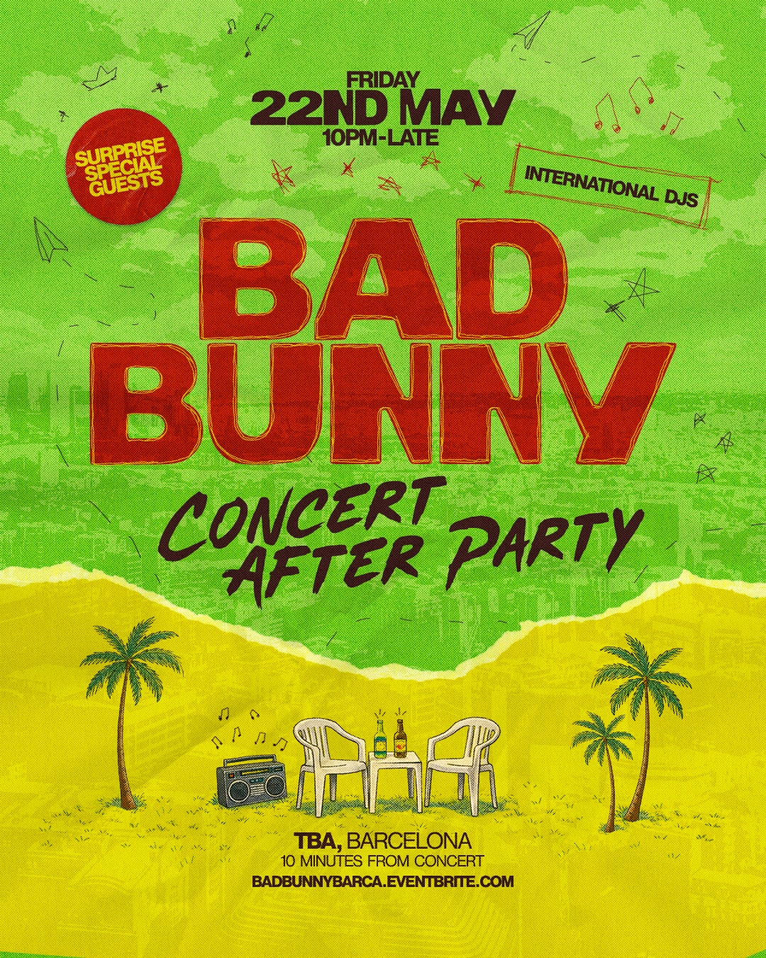 BAD BUNNY AFTER PARTY - BARCELONA