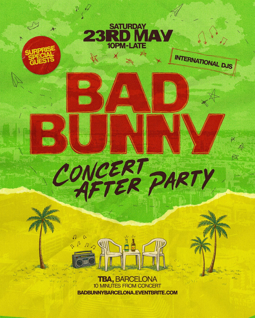 BAD BUNNY AFTER PARTY - BARCELONA